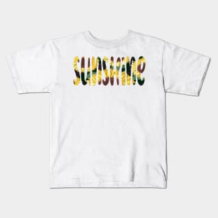 Sunflower Print Sunshine Kids T-Shirt